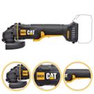 Esmerilhadeira Lixadeira Angular a Bateria 4 1/2 Polegadas Cat 18V Profissional Brushless Sem Fio