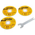 Esmerilhadeira Lixadeira Angular Profissional C/ Discos 220V