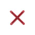 Espaçador 3,0mm Vermelho com 100 Unidades - Facilita Assentamento de Revestimento Cerâmico