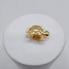 Espaçador berloque tartaruga pequena banhado a ouro Espaçador berloque tartaruga pequena banhado a ouro