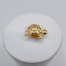 Espaçador berloque tartaruga pequena banhado a ouro Espaçador berloque tartaruga pequena banhado a ouro