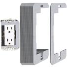 Espaçador de placa de parede DECOHS Metal Flush Fit 20 unidades de prata Espaçador de placa de parede DECOHS Metal Flush Fit 20 unidades de prata