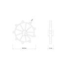 Espaçador Plástico Circular Tramontina 30 mm para Ferragens (Saco com 100 un.)