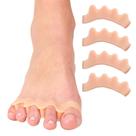 Espaçadores de biqueira ZenToes Silicone para alinhamento correto dos dedos: 2 pares