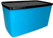 Espaçosa 3 litros Azul com tampa Preta Tupperware