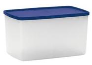 Espaçosa 3 litros Translúcida com tampa Azul Tupperware