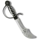 Espada De Pirata Brinquedo Infantil Fantasia 33cm Prateado