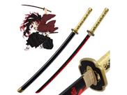 Espada Demon Slayer Kimetsu No Yaiba Katana Tsugikuni Yoriich Lamina de Bambu Cosplay Decoração