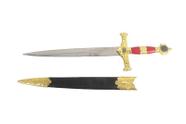 Espada Dourada Rei Davi Medieval Coleção Bainha Mini