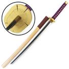 Espada Katana de madeira em tamanho real para fãs de cosplay e anime