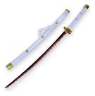 Espada Katana Zoro One Piece Habakiri Decorativa Bambu Roxo