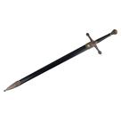Espada Medieval Decorativa Com Bainha Em Aço Cromado