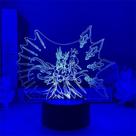 Espada Night Light Legends 3D USB em acrílico e ABS 5V