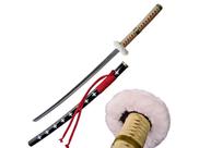 Espada Trafalgar Law Katana Kikoku Gold Lamina de Bambu Cosplay One Piece Decoração