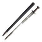 Espada Viking 103cm Aço Com Suporte Madeira