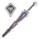 Espada Warcraft Em Aço Com Suporte De Parede