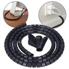 Espaguete Organizador de Cabos 22mm x 3m Espiral Preto Protege e Esconde Fios BOM5540
