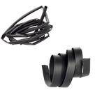 Espaguete Termo Retrátil Preto 1,6mm 3,2mm 4,8mm 6,4mm 8,0mm 9,5mm e 12,7mm Kit 1 Metro De Cada Tubo Macarrão Anti Chama