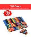 Espaguete Tubo Termo Retrátil Kit Com 780 Peças + Estojo