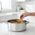 Espagueteira Inox 4 Divisões 10l Brinox Panela Para Macarrão Aço Inox