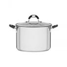 Espagueteira Tramontina Astro Silicone 24cm Em Inox Com Tampa De Vidro