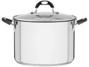 Espagueteira Tramontina Solar Silicone em Aço inox Fundo Triplo Tampa de Vidro 24 cm 7,8 L 62137240