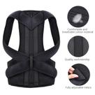 Espaldeira Ajustável Para Alinhamento Postural Com Placas Integradas De Suporte E Malha Conforto