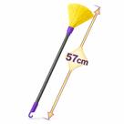 Espanador De Pó Em Fibra Sintética Amarela Para Limpeza Shangrila Modelo Nomo Mix3 57Cm Com Cabo Plástico Resistente