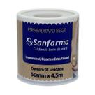 Esparadrapo Impermeavel Bege Sanfarma 50mm x 4,5m 24 Unid