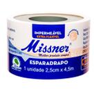 Esparadrapo Missner Impermeavel Bege, 1 Unidade Com 2,5Cm X 4,5M