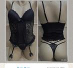 espartilho completo preto veludo mulher super poderosa sex espartilho completo preto veludo mulher super poderosa sex