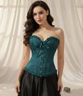 Espartilho Corpete Corset Cinta Modela Cintura Brocado Sexy Espartilho Corpete Corset Cinta Modela Cintura Brocado Sexy
