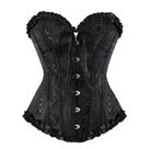 Espartilho Zhitunemi Renaissance Black Plus Size Halloween