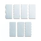 Espátula 20cm Acrílico Alisador Bolo Confeitaria Kit 7 Un