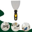 Espátula 8 em Aço Carbono com Cabo Emborrachado Antiderrapante, Profissional, Alta Resistência e Durabilidade para Obras e Reformas