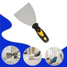 Espátula 8 Polegadas Reforçada Lâmina de Aço, Cabo Emborrachado Antiderrapante Ideal para Massa e Pintura Raspagem e Aplicação com Mais Conforto