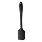 Espátula Antiaderente De Silicone Meia Espátula Preta Escumadeira Para Cozinha Culinária Doces Salgados