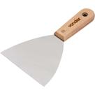 Espátula Betumadeira Aço Inox 4.3/4" - 120 Mm Com Cabo De Madeira Vonder