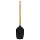 Espátula Colher de Bambu Silicone Preta Cozinha KitchenAid
