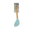 Espátula colher em Silicone com Cabo de Bambu - Azul - 1 unidade - Fratelli - Rizzo