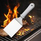 Espátula Curva 3" Para Churrasco Hambúrguer - 7,5 cm. x 26 cm. Linha Garbo SQ 2974