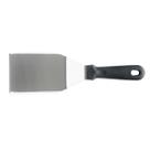 Espátula Curva Profissional Inox Grande Chapeiro Lanches 29,5 x 12cm Weck