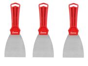 ESPÁTULA DE AÇO CABO PLÁSTICO 12cm CORTAG - KIT C/3un