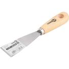 Espátula de aço laminado 38 mm com cabo de madeira