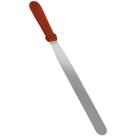 Espátula de Confeiteiro Reta 30cm Aço Inox Reforçada Terracota