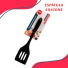 Espátula De Silicone Chef Furada Preto - Dolce Home