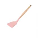 Espátula de Silicone com Cabo de Madeira Rosa FEN7168G