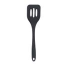 Espátula de Silicone Vazada Para Chapa Grande 28cm - Preta
