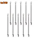 Espátula Dupla Empurrador Inox Profissional Manicure e Pedicure - Com 10 Espátula Dupla Empurrador Inox Profissional Manicure e Pedicure - Com 10