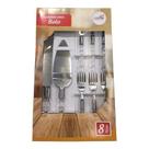 Espátula E Faca De Bolo De Metal com 6 Garfos De Sobremesa Espátula E Faca De Bolo De Metal com 6 Garfos De Sobremesa